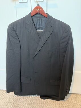 Strellson Men's Dark Pinstripe Suit Jacket and pants